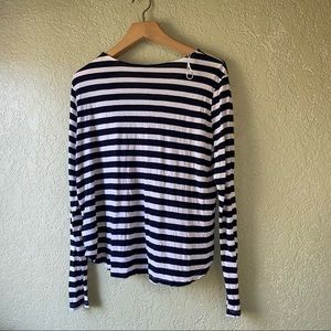 Striped black and white H&M blouse .